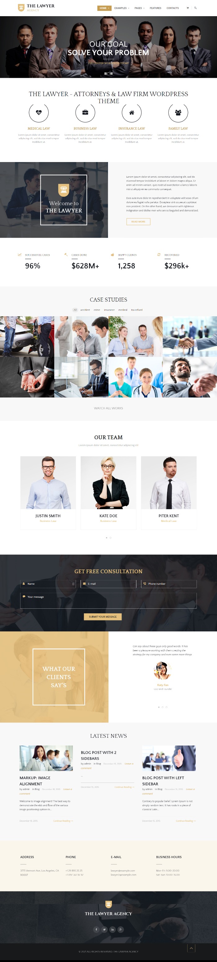 MẪU WEBSITE CÔNG TY LUẬT - THE LAWYER