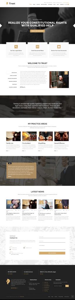 MẪU WEBSITE CÔNG TY LUẬT – TRUST BUSINESS HOME 4