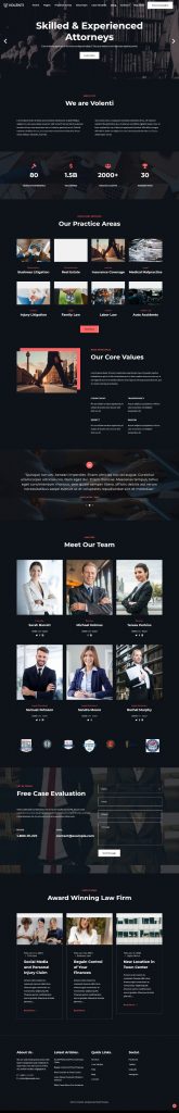 MẪU WEBSITE CÔNG TY LUẬT – VOLENTI HOME 1