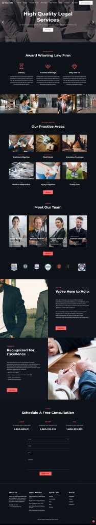 MẪU WEBSITE CÔNG TY LUẬT – VOLENTI HOME 3