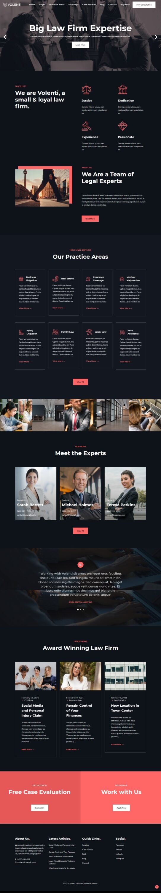 Mẫu website MẪU WEBSITE CÔNG TY LUẬT – VOLENTI HOME 5