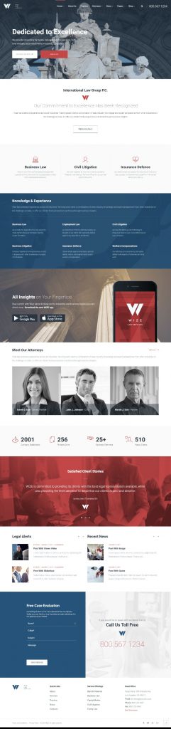 MẪU WEBSITE CÔNG TY LUẬT – WIZELAW