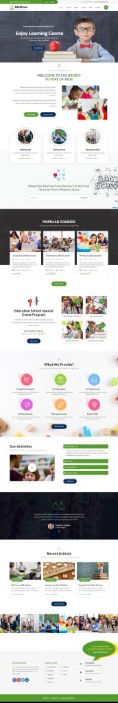Mẫu website giáo dục – ELEMENTARY