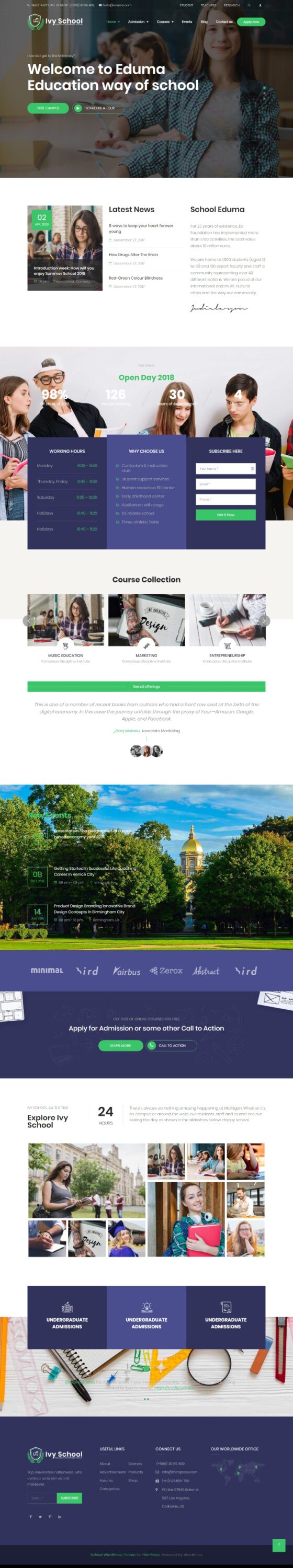 Education Website Template – IvyPrep