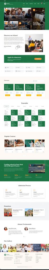 Mẫu website giáo dục – Smarty School