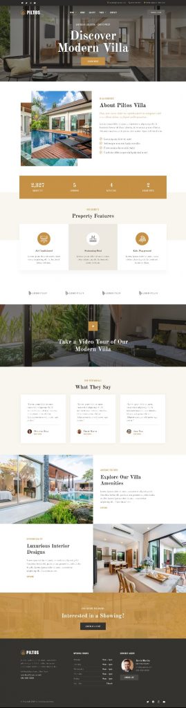 Mẫu Website LandingPage Bất Động Sản Piltos