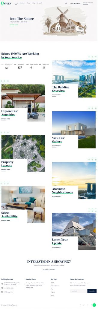 Mẫu Website LandingPage Bất Động Sản Qxygen Home 5