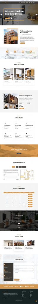 Mẫu Website LandingPage Bất Động Sản Relx Tower
