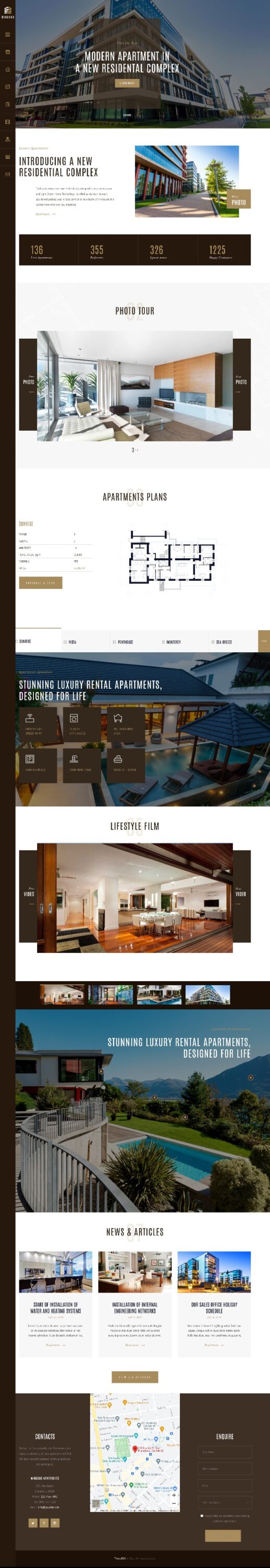 Mẫu Website LandingPage Bất Động Sản Windsor Home 3