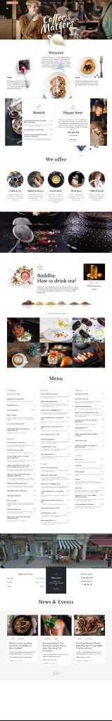 Mẫu Website Nhà Hàng Delicious Coffee Shop