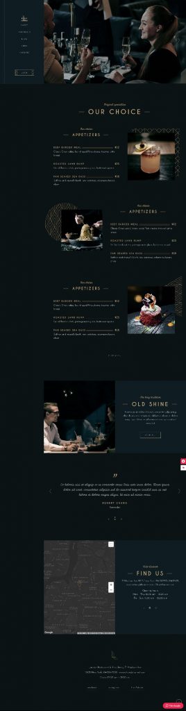 Mẫu Website Nhà Hàng Laurent Fine Dining