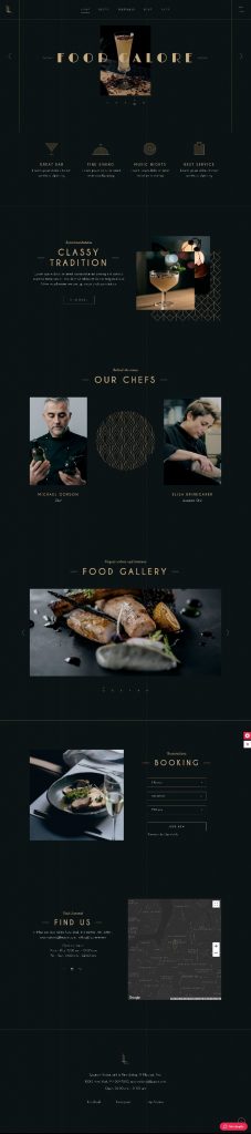 Mẫu Website Nhà Hàng Laurent Haute Cuisine