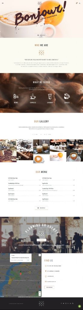 Mẫu Website Nhà Hàng Picante Coffee