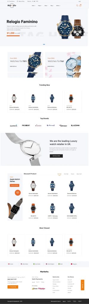 Mẫu Website Bán Hàng Công Nghệ – Marketo Home 3