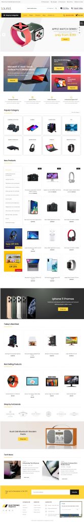 Mẫu Website Bán Hàng Công Nghệ – Lauriel