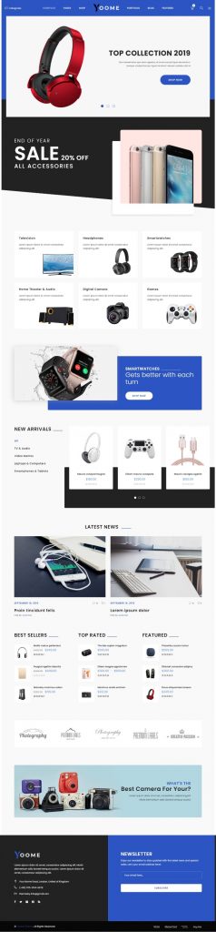 Mẫu Website Bán Hàng Công Nghệ – Yoome