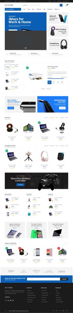 Mẫu Website Bán Hàng Công Nghệ – UpStore