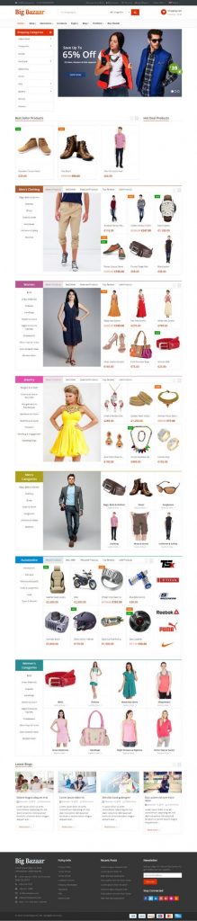 Mẫu Website Bán Hàng Công Nghệ – Big Bazaar Home 5