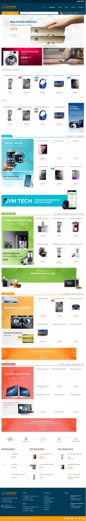 Mẫu Website Bán Hàng Công Nghệ – Elektron