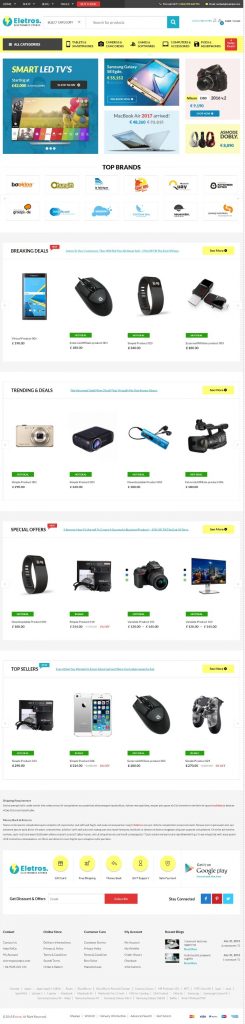 Mẫu Website Bán Hàng Công Nghệ – Eletros Home 4