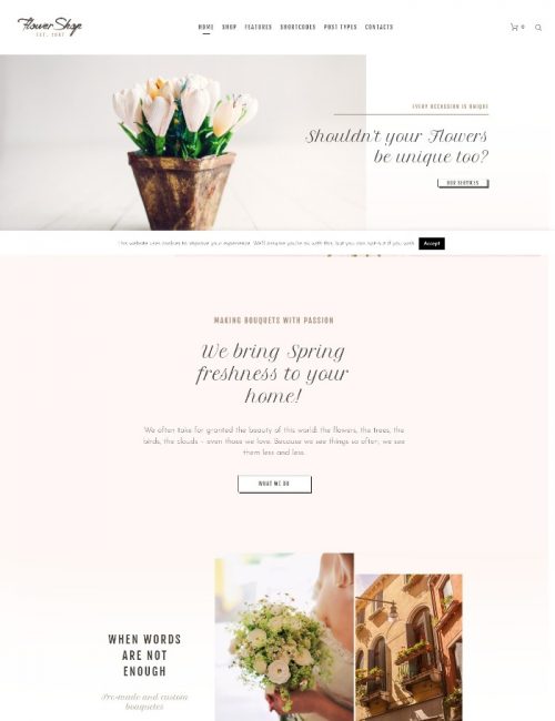 Mẫu Website Bán Hoa - Flower Shop