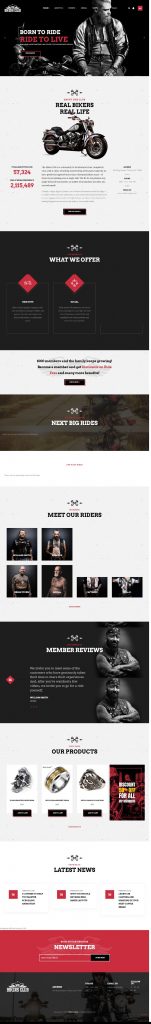 Mẫu website MẪU WEBSITE BÁN HÀNG PHỤ KIỆN THỂ THAO – BIKERS CLUB