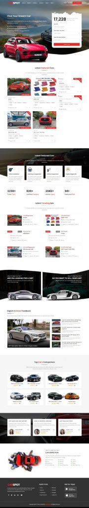 Mẫu website MẪU WEBSITE BÁN XE – CARSPOT