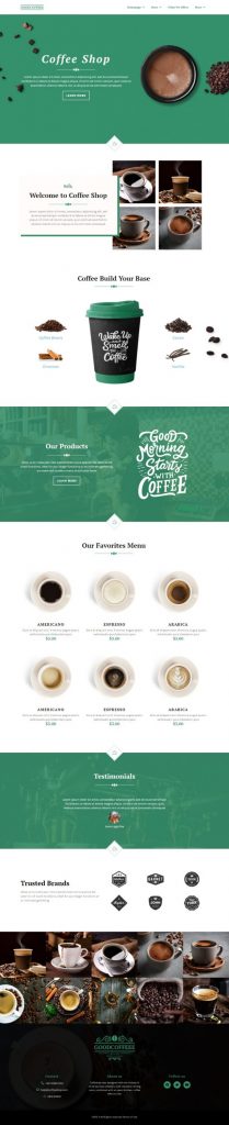 MẪU WEBSITE COFFEE SHOP – COFFEE KIT