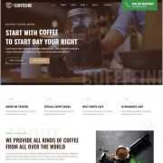 MẪU WEBSITE COFFEE SHOP - COFFEINE