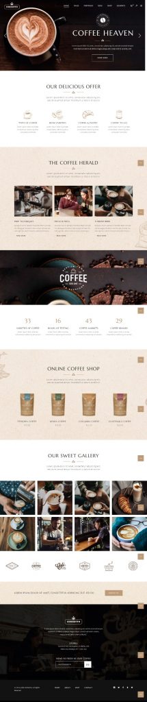 MẪU WEBSITE COFFEE SHOP – CORRETTO