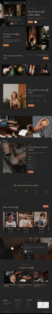 MẪU WEBSITE COFFEE SHOP – DANKUY