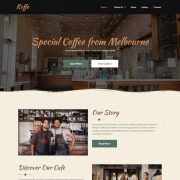 MẪU WEBSITE COFFEE SHOP - KOFFE HOME 1