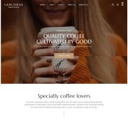 MẪU WEBSITE COFFEE SHOP - LARCORSO HOME 1