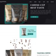 MẪU WEBSITE COFFEE SHOP - VALENSIA HOME 2