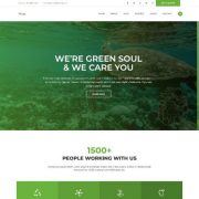 Mẫu Website Giới Thiệu Công Ty Môi Trường Green Soulem Home 2
