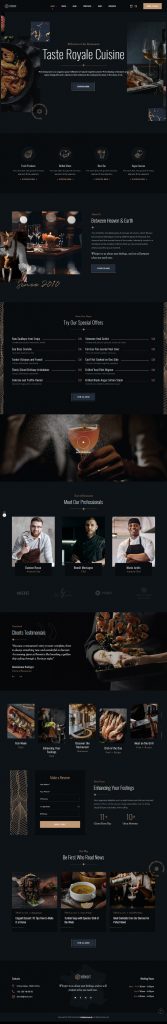 MẪU WEBSITE NHÀ HÀNG – BENOIT HOME 1