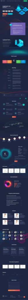 Mẫu website tài chính – Cryptoland 1