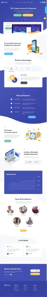 Mẫu website tài chính – Rexcoin