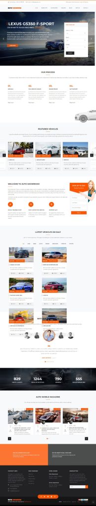 MẪU WEBSITE BÁN XE – AUTO SHOWROOM