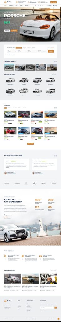MẪU WEBSITE BÁN XE – CORIFY