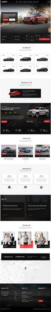 MẪU WEBSITE BÁN XE – QUATTRO HOME 2