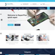 Mẫu Website Giới Thiệu Dịch Vụ Sửa Chữa Điện Thoại RepairPlus