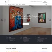 Mẫu Website Giới Thiệu Sản Phẩm Tranh Vẽ Muzze