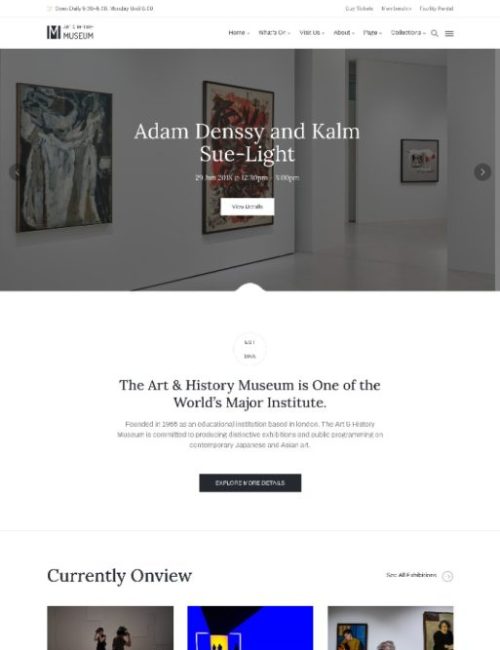 Mẫu Website Giới Thiệu Sản Phẩm Tranh Vẽ Muzze Home 2