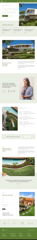 Mẫu website MẪU WEBSITE CÔNG TY LÀM VƯỜN – GARDENA HOME 1