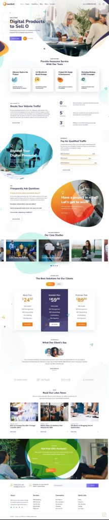 Mẫu Website Landing Page Agency Marketing Ewebot Home 3