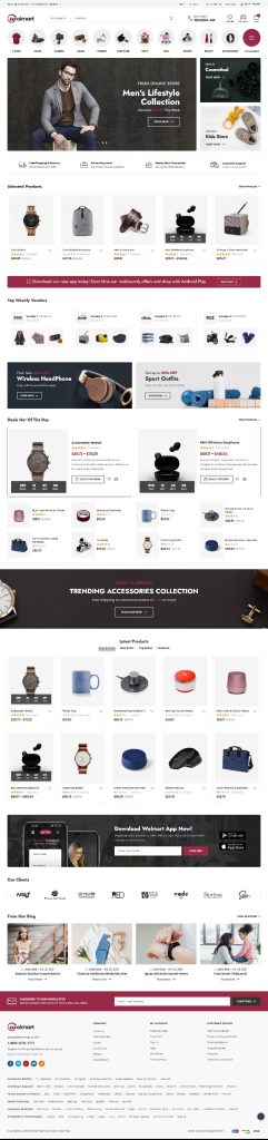 Mẫu Website Bán Hàng TMDT Wolmart