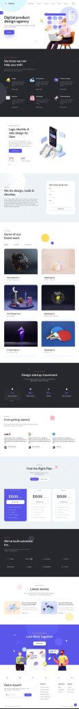 Mẫu Website Giới Thiệu Dịch Vụ Công Ty Abstrak