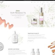 Mẫu website mỹ phẩm Biagiotti Skincare