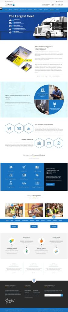 Mẫu Website Công Ty Vận Tải – Dtlogistics